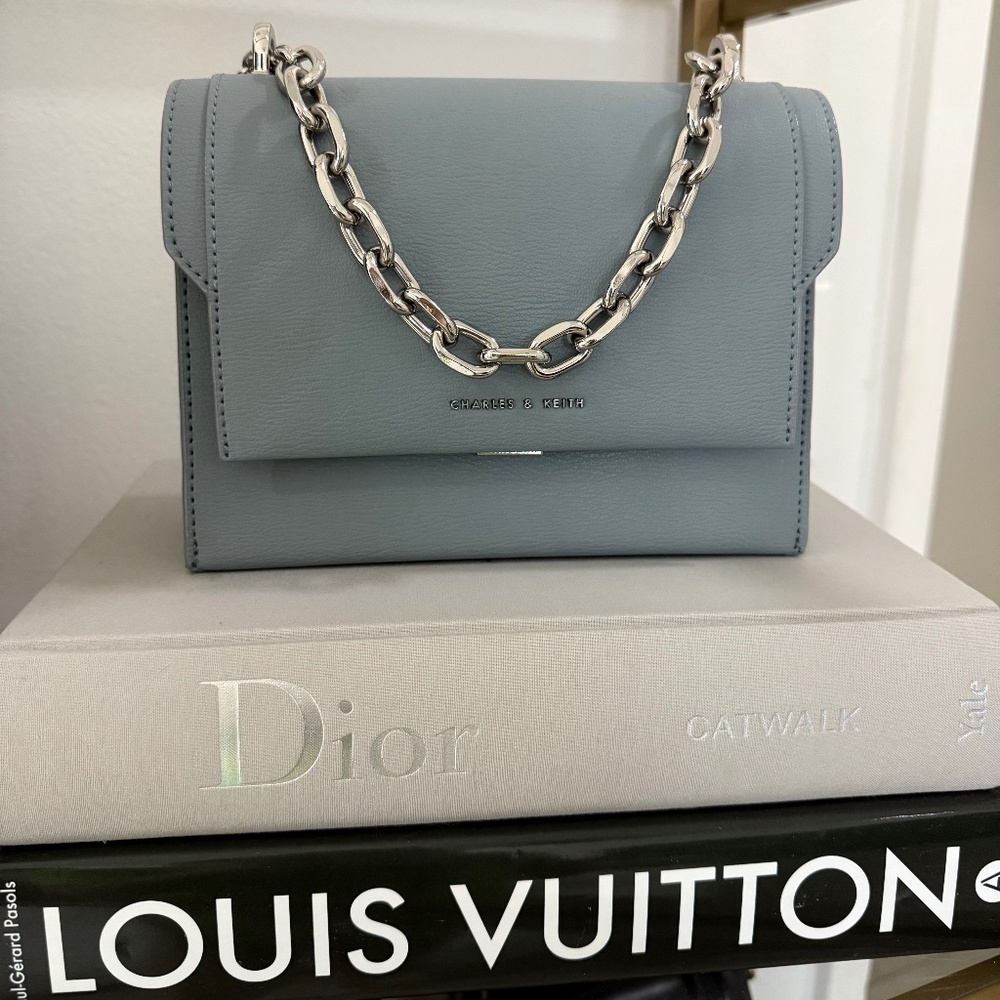 CHARLES & KEITH Front Flap Chain Handle Crossbody Bag